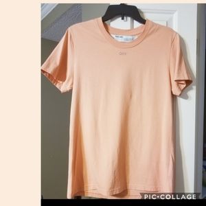 OFF WHITE Women's Crystal Embellished T shirt sz S